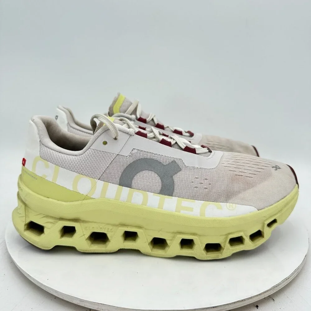 On Cloudmonster Swiss Engineering Women Sz 10 61.97783 Frost Acacia Running Shoe - Picture 4 of 13